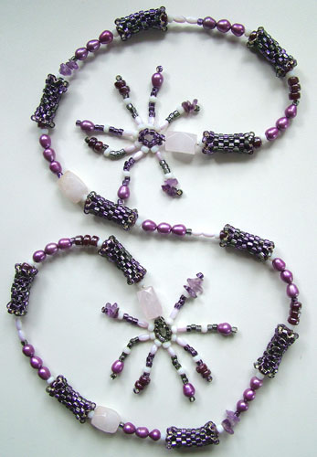 Lynn Davy Beading  - Purple Passion Lariat beading kit exclusive to Westcoast Jewellery