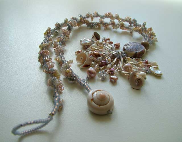 Lynn Davy Beading - Dawn Strandline necklace.  Photography by Joanna Bury